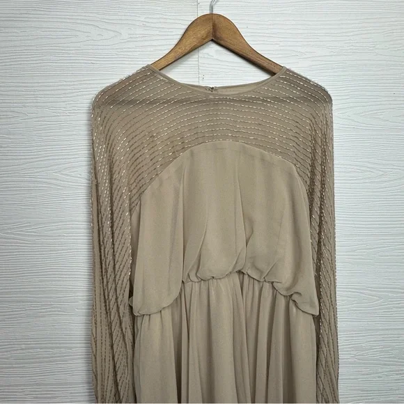 ASOS DESIGN linear yolk embellished mini dress - Picture 4 of 10